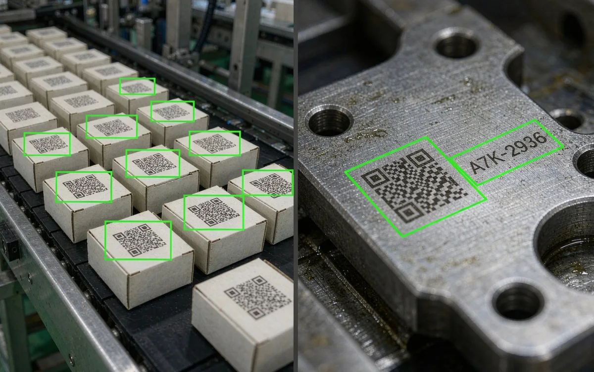 Barcode and QR Code Recognition: Code Reading Demonstration