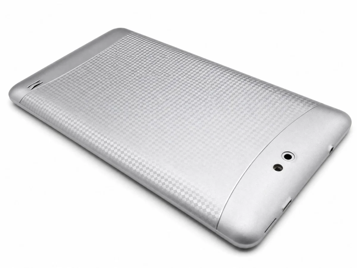 Sample image of a curved panel with grid texture