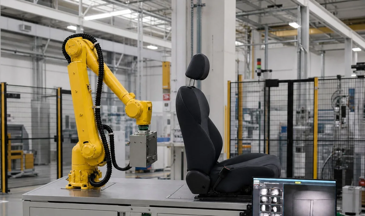 Rail transit: seat fabric inspection scenario