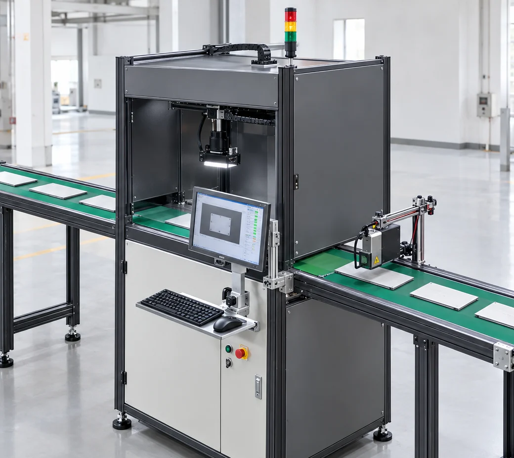 Nut presence/absence inspection: inline verification station after assembly